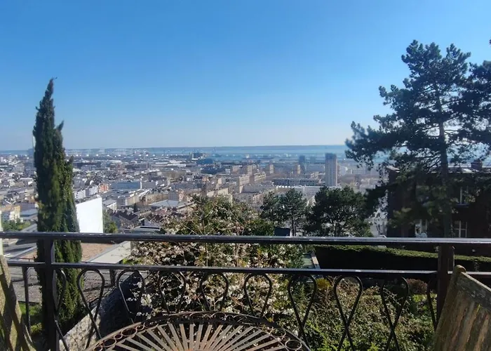 Chic Vue Terrasse Le Havre, Capacite 2 Personnes Ou Famille 3 Personnes,1 Chambre, Baignoire, Quartier Calme * Гавр