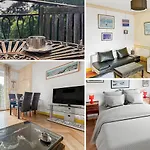 Chic Vue Mer, Terrasse, Capacité 2 Personnes Ou Famille 3 Personnes,1 Chambre, Baignoire, Quartier Calme Le Havre