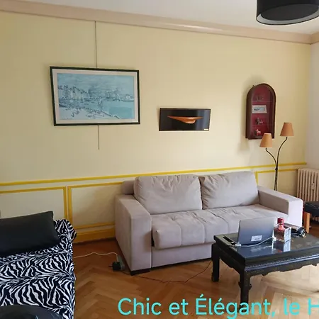 Terrasse Vue Imprenable Mer, 65m2 Chic, Quartier Calme Le Havre, Capacite 2 Personnes Ou Famille 3 Personnes,1 Chambre, Baignoire Apartment