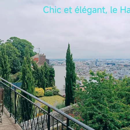 Apartment Terrasse Vue Imprenable Mer, 65m2 Chic, Quartier Calme Le Havre, Capacite 2 Personnes Ou Famille 3 Personnes,1 Chambre, Baignoire