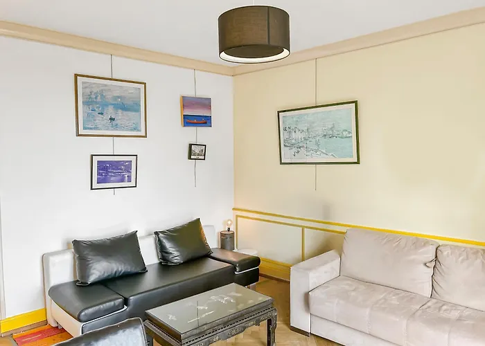 Terrasse Vue Mer, Spacieux Et Chic, Capacite 2 Personnes Ou Famille 3 Personnes,1 Chambre, Baignoire, Quartier Calme Apartament