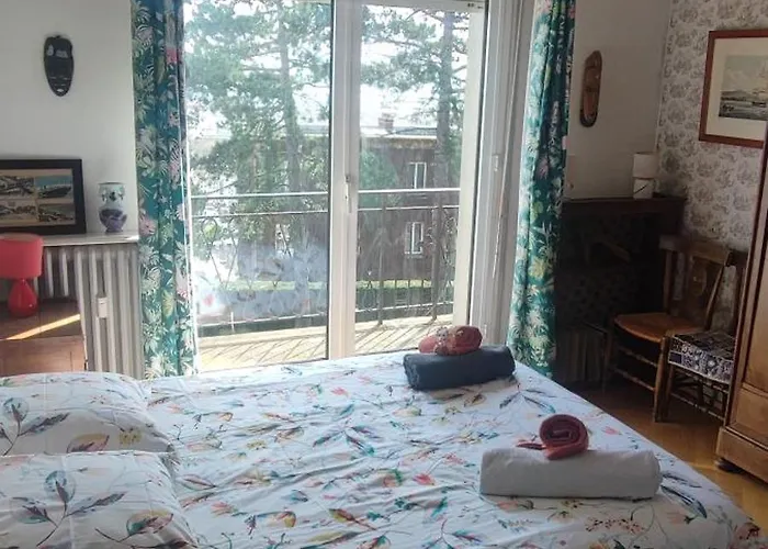 Apartament Terrasse Vue Mer, Spacieux Et Chic, Capacite 2 Personnes Ou Famille 3 Personnes,1 Chambre, Baignoire, Quartier Calme Hawr