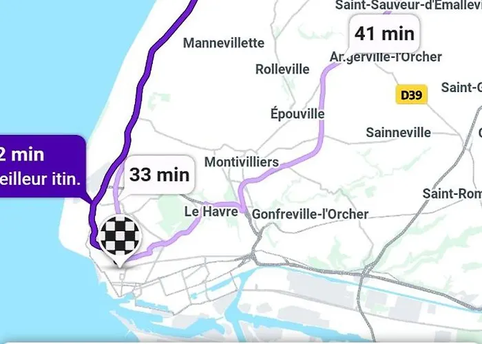 Apartament Terrasse Vue Mer, Spacieux Et Chic, Capacite 2 Personnes Ou Famille 3 Personnes,1 Chambre, Baignoire, Quartier Calme *