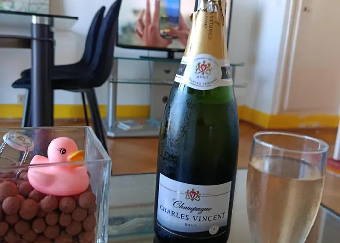 Terrasse Vue Mer, Spacieux Et Chic, Capacite 2 Personnes Ou Famille 3 Personnes,1 Chambre, Baignoire, Quartier Calme * Hawr