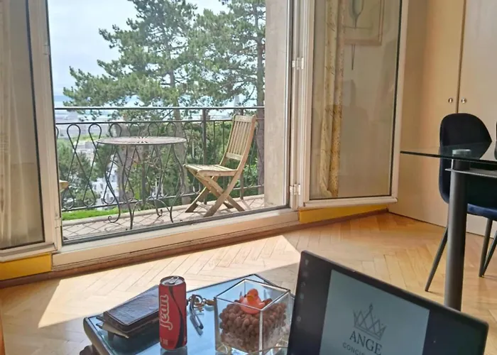 Chic Vue Mer, Terrasse, Capacité 2 Personnes Ou Famille 3 Personnes,1 Chambre, Baignoire, Quartier Calme El Havre